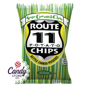 Route 11 Sour Cream And Chive Chips 2oz Bags - 30ct CandyStore.com