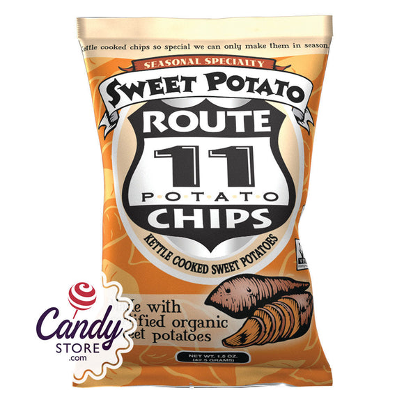Route 11 Sweet Potato Chips 1.5oz Bags - 30ct CandyStore.com