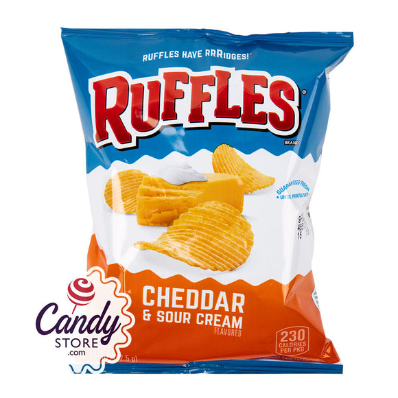 Ruffles Cheddar Sour Cream Chips 2oz Bags - 64ct CandyStore.com
