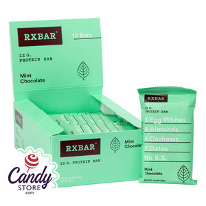 Rx Bar Mint Chocolate 1.83oz Protein Bar - 12ct CandyStore.com