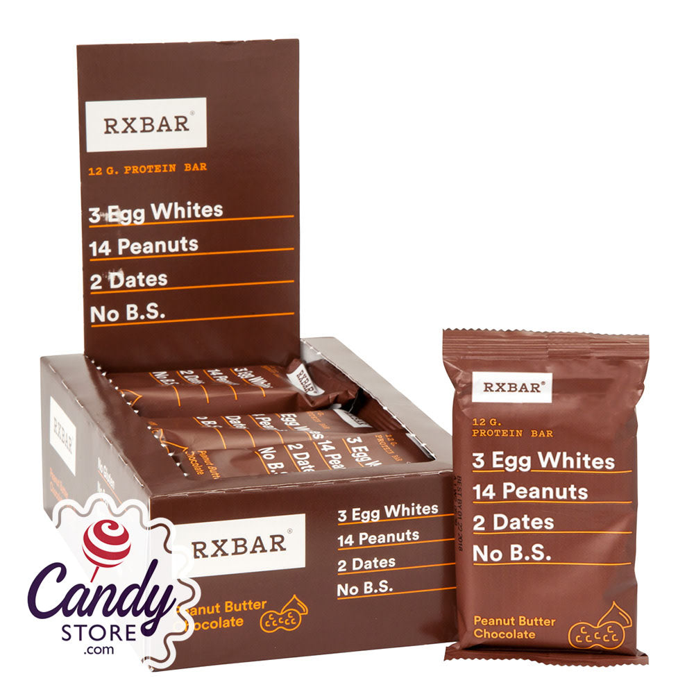 Rx Bar Peanut Butter Chocolate 1.83oz Protein Bar 12ct - CandyStore.com