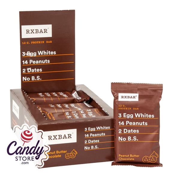 Rx Bar Peanut Butter Chocolate 1.83oz Protein Bar - 12ct CandyStore.com