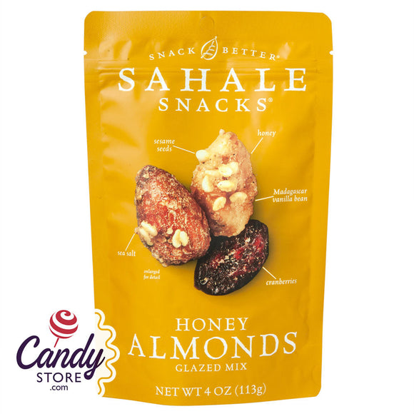 Sahale Glazed Honey Almonds Mix 4oz Pouch - 6ct CandyStore.com