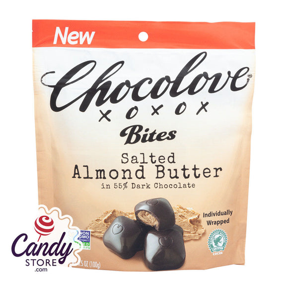 Salted Almond Butter Chocolove Bites 3.5oz Pouch - 8ct CandyStore.com