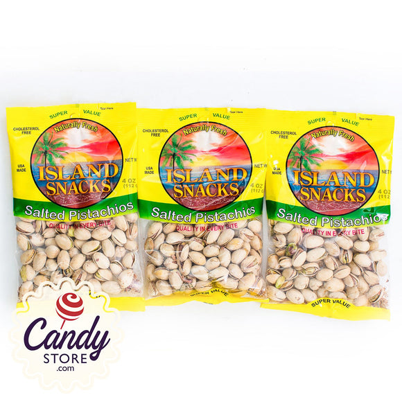 Salted Pistachios Island Snacks - 6ct Bags CandyStore.com
