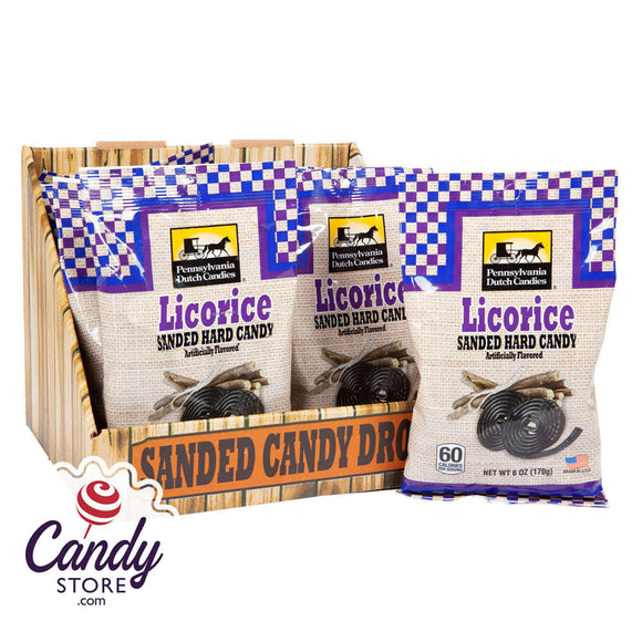 Sanded Candy Licorice Peg 6oz Pennsylvania Dutch - 12ct CandyStore.com