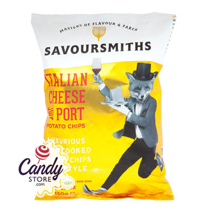 Savoursmiths Italian Cheese & Port Potato Chips 5.29oz Bags - 12ct CandyStore.com