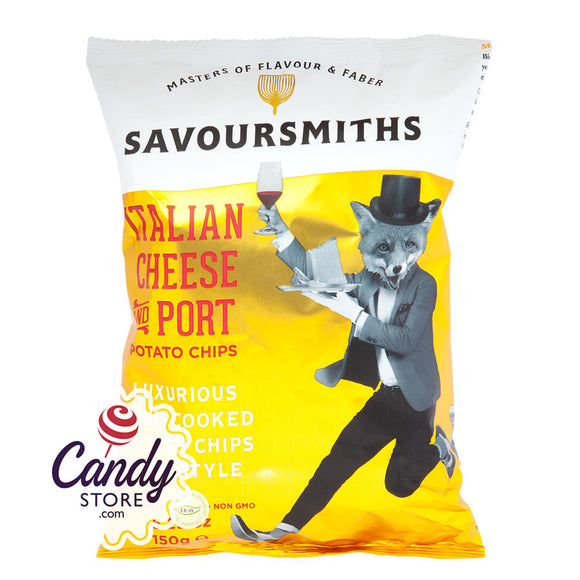 Savoursmiths Italian Cheese & Port Potato Chips 5.29oz Bags - 12ct CandyStore.com