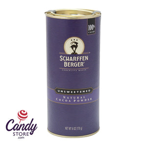 Scharffen Berger Natural Cocoa Powder 6oz Canister - 6ct CandyStore.com