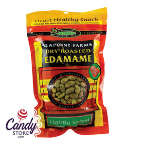 Seapoint Farms Lightly Salted Dry Roasted Edamame 4oz Bag - 12ct CandyStore.com