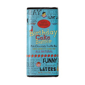 Seattle Chocolates Birthday Cake Batter Truffle Bars - 12ct CandyStore.com