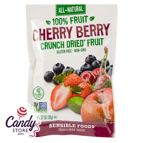 Sensible Foods Cherry Berry Crunch Dried Fruit 0.37oz Bag - 12ct CandyStore.com