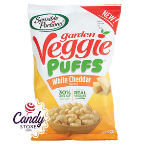 Sensible Portions Garden Veggie Puffs White Cheddar 3oz Bags - 6ct CandyStore.com