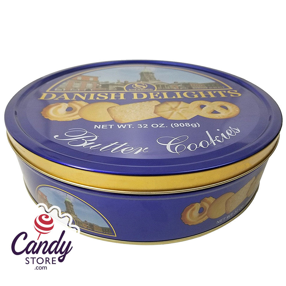 Sherwood Danish Delights Butter Cookies 32oz Tin 6ct