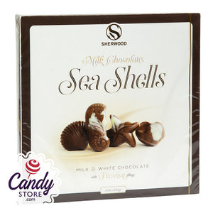 Sherwood Milk Chocolate Seashells With Hazelnut Filling 8.8oz Box - 12ct CandyStore.com