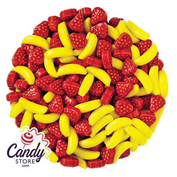 Silly Strawberry And Banana Dextrose Candy - 10lb CandyStore.com