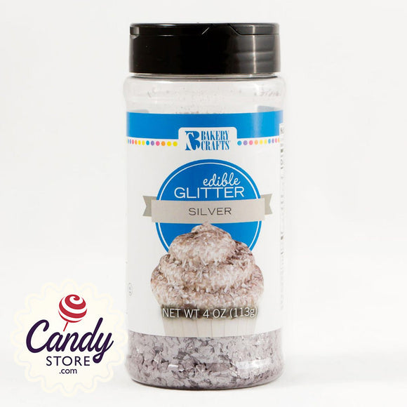 Silver Edible Glitter - 4oz CandyStore.com