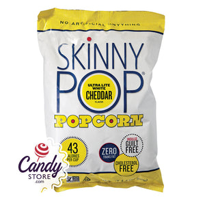 Skinnypop Lite White Cheddar Popcorn 4.4oz Bags - 12ct CandyStore.com
