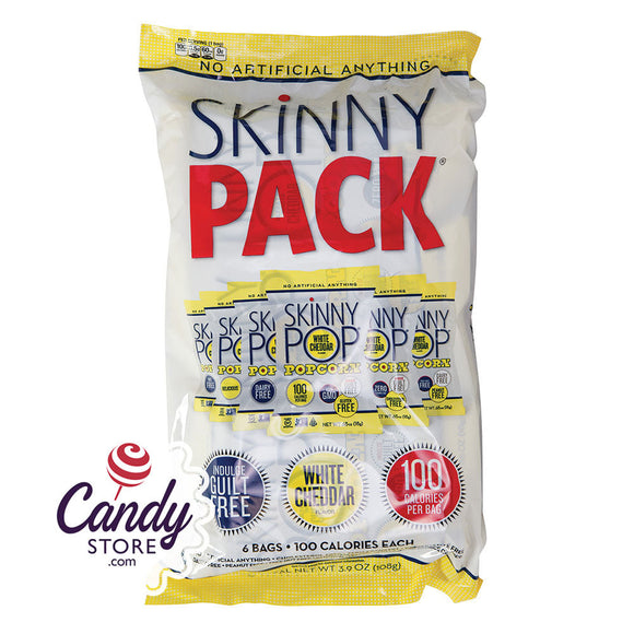 Skinnypop Skinny Pack White Cheddar Popcorn 6-Pack - 10ct CandyStore.com