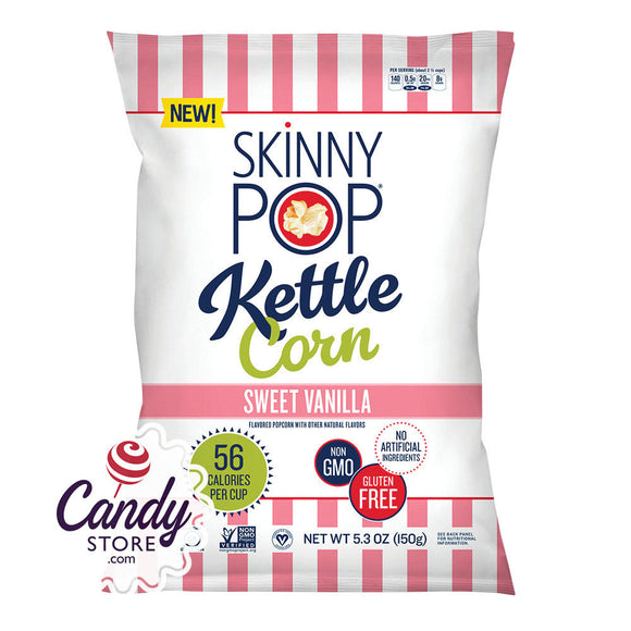 Skinnypop Sweet Vanilla Kettle Corn 5.3oz Bags - 12ct CandyStore.com
