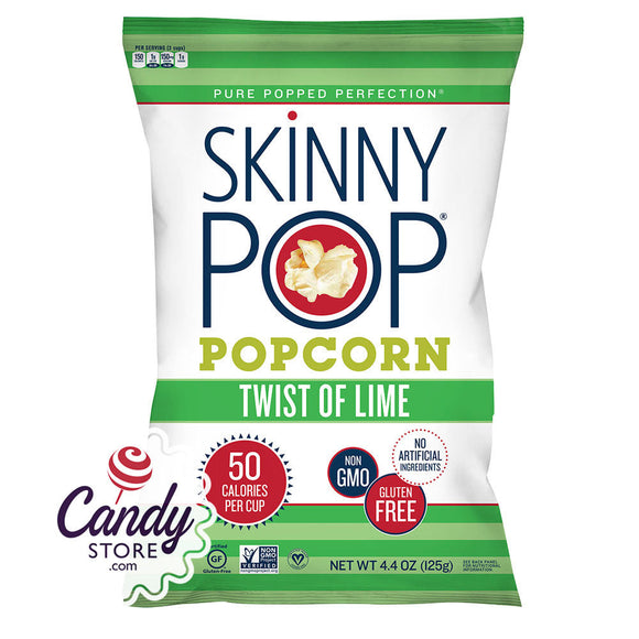 Skinnypop Twist Of Lime Popcorn 4.4oz Bags - 12ct CandyStore.com
