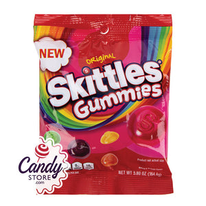 Skittles Original Gummies 5.8oz Peg Bags - 12ct CandyStore.com
