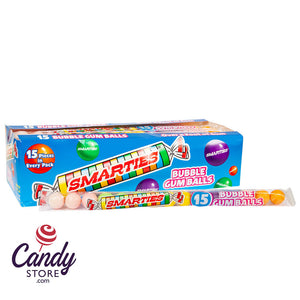 Smarties Gumballs Tube 15-Piece 3.2oz - 12ct CandyStore.com