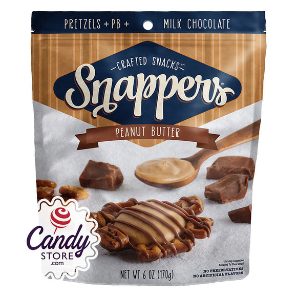 Snappers Milk Chocolate Peanut Butter 6oz - 6ct CandyStore.com
