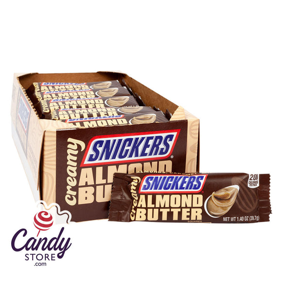 Snickers Creamy Almond Butter Squares 1.4oz - 24ct CandyStore.com