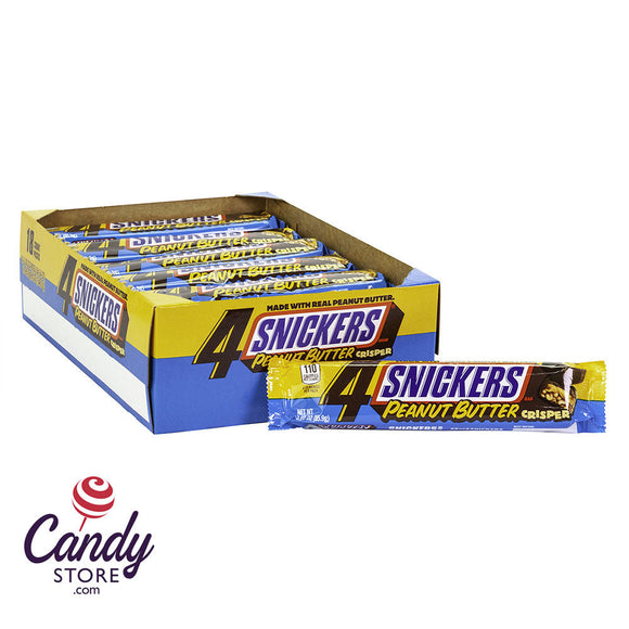 Snickers Peanut Butter Crisper Bars - 18ct CandyStore.com