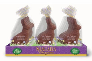 Solid Milk Chocolate Rabbits 6oz - 12ct CandyStore.com