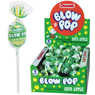 Sour Apple Blow Pops - 48ct CandyStore.com