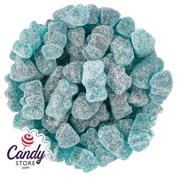 Sour Blastin' Blue Raspberry Flavored Gummy Bears - 6.6lb CandyStore.com