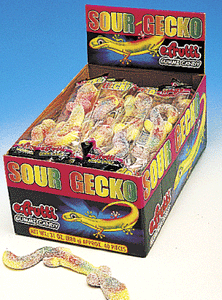Sour Gummi Geckos - 40ct CandyStore.com