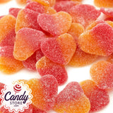 Sour Gummi Peach Hearts - 6.6lb CandyStore.com