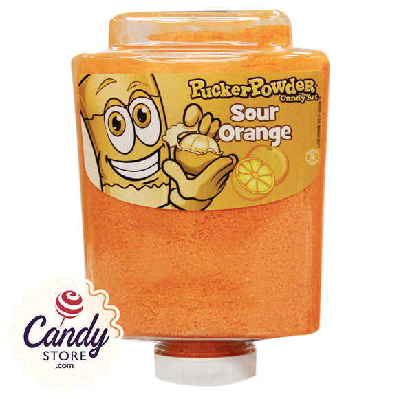 Sour Orange Pucker Powder Candy Art - 9oz Bottle CandyStore.com