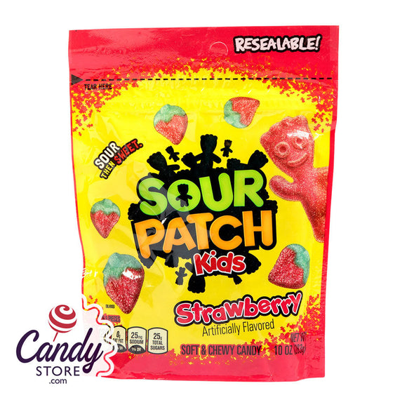 Sour Patch Kids Strawberry Pouch 10oz - 12ct CandyStore.com