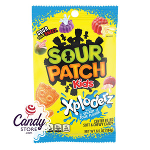 Sour Patch Kids Xploderz 6.5oz Peg Bags - 12ct CandyStore.com