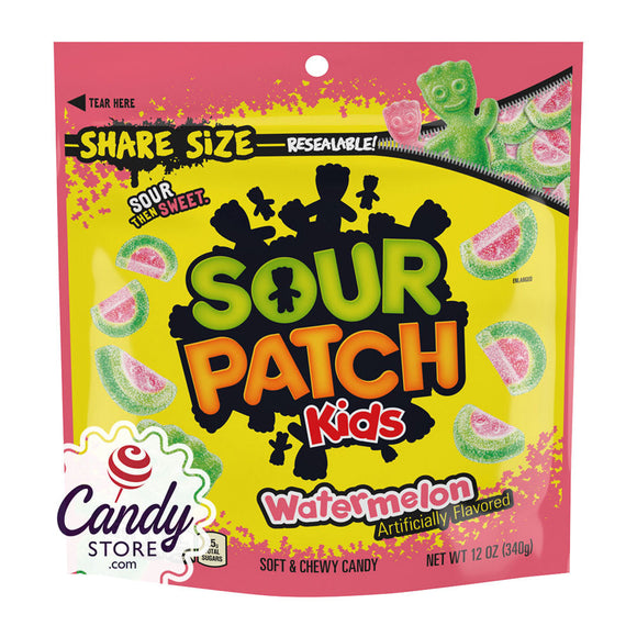 Sour Patch Watermelon 12oz Pouch - 12ct CandyStore.com