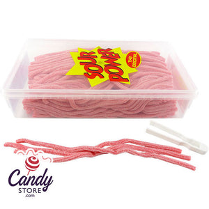 Sour Power Straws Pink Lemonade Tub - 200ct CandyStore.com