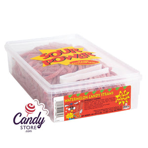 Sour Power Straws Watermelon 200Ct - 2400ct CandyStore.com
