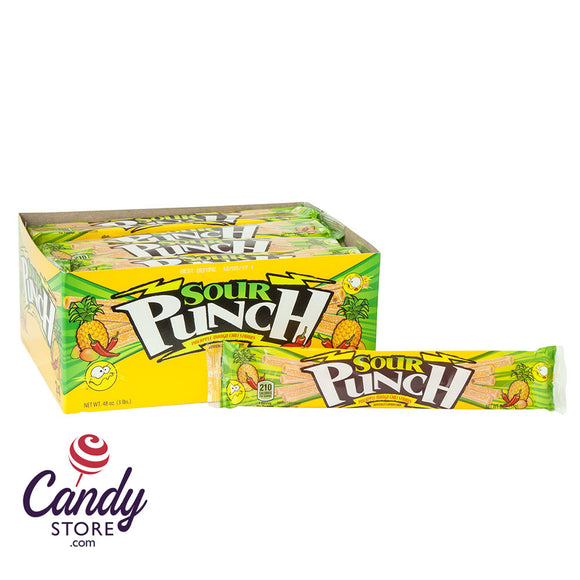 Sour Punch Pineapple Mango Chili Straws 2oz - 24ct CandyStore.com