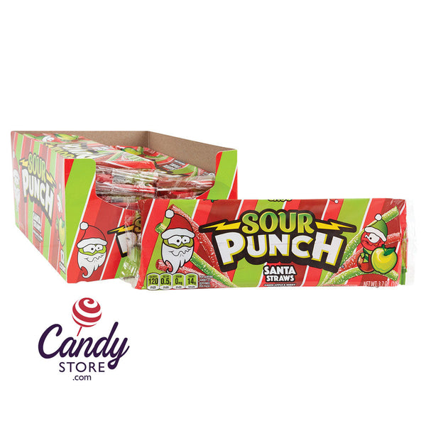 Sour Punch Santa Straws 3.7oz - 144ct