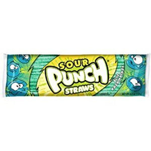 Sour Punch Straws Blue Raspberry King Size - 24ct CandyStore.com