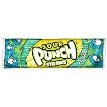 Sour Punch Straws Blue Raspberry King Size - 24ct CandyStore.com