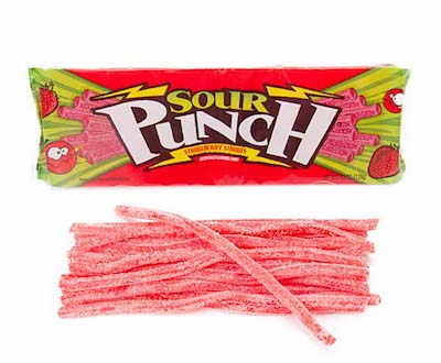 Sour Punch Straws Strawberry King Size - 24ct CandyStore.com