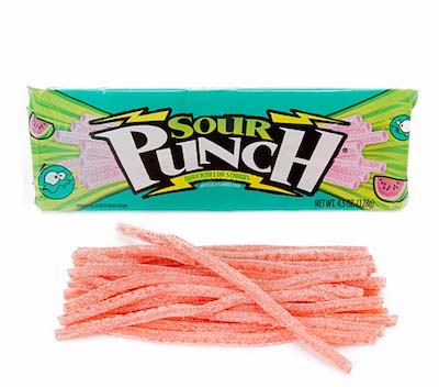 Sour Punch Straws Watermelon King Size - 24ct CandyStore.com