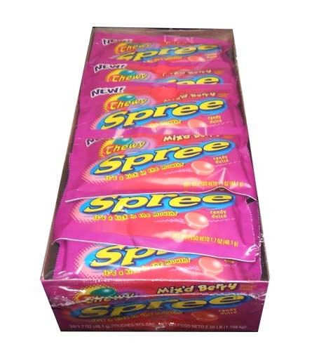 Spree Chewy Mixed Berry - 24ct CandyStore.com