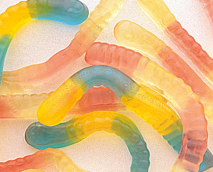Squiggles Neon Gummi Worms - 5lb CandyStore.com