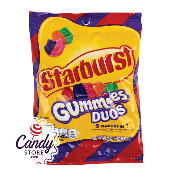 Starburst Gummies Duo 5.8oz Peg Bags - 12ct CandyStore.com